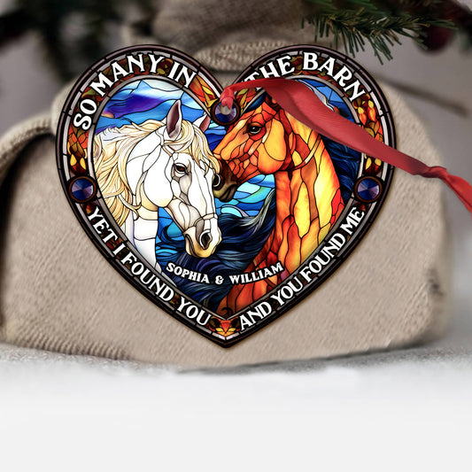 So Many In The Barn - Horse gift for husband, wife, boyfriend, girlfriend - Personalized Ornament