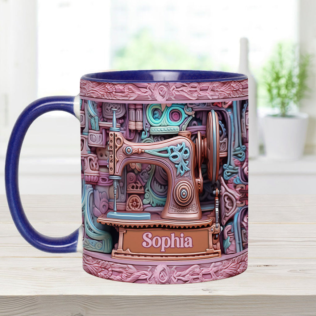 Love Sewing - Personalized Sewing Accent Mug