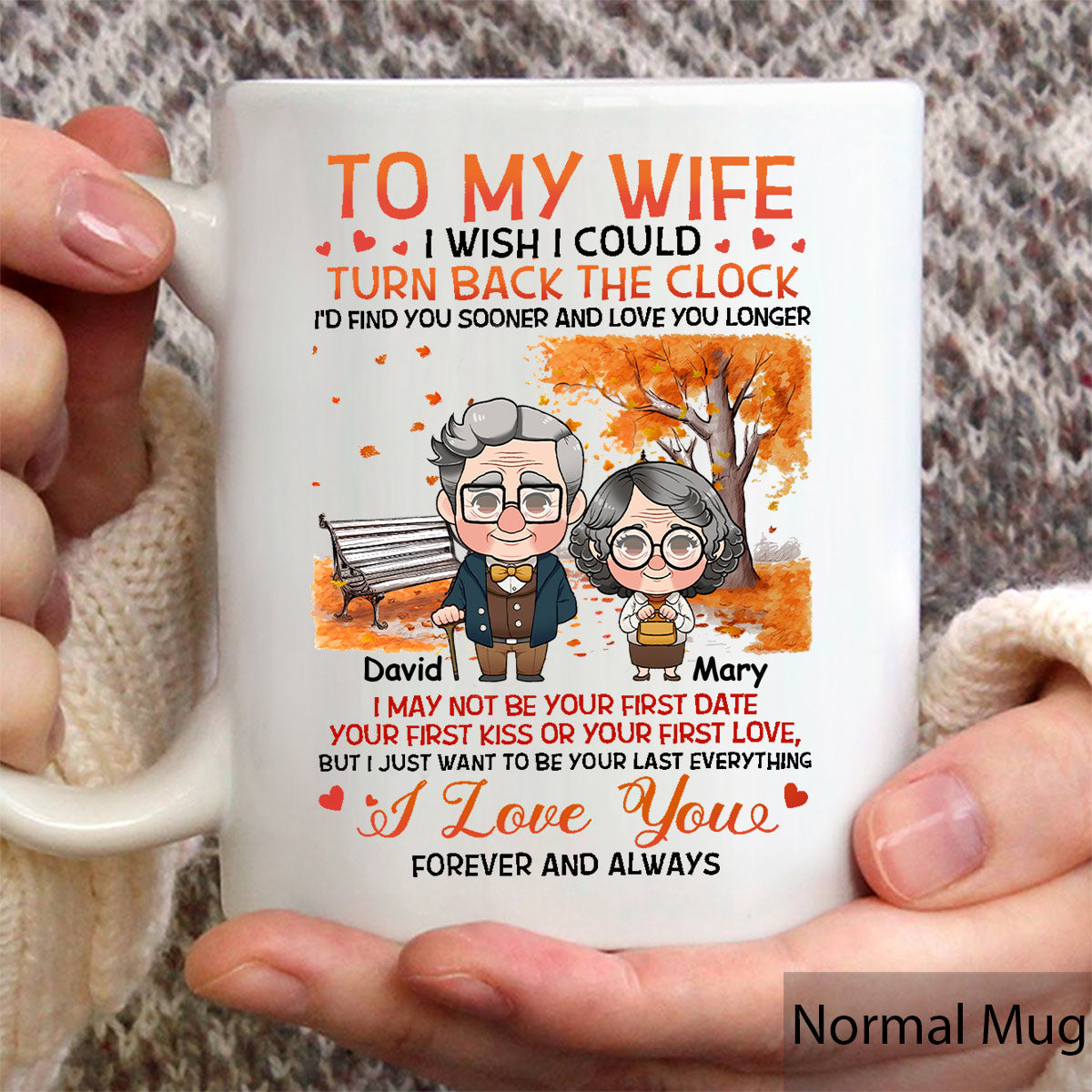 I Wish I Could Turn Back The Clock - Personalized Husband And Wife Mug