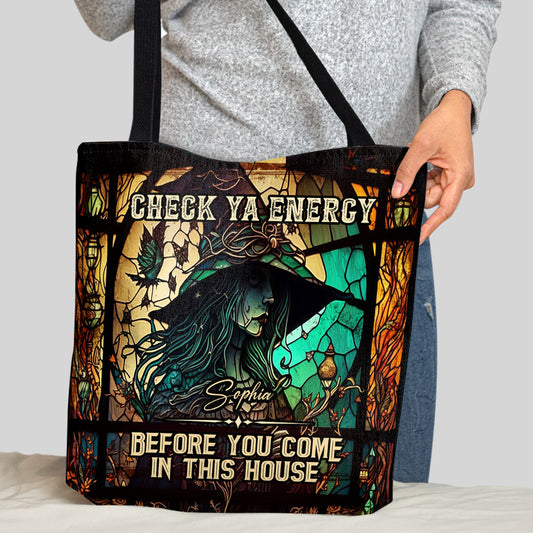 Check Ya Energy – Personalisierte Hexen-Tragetasche