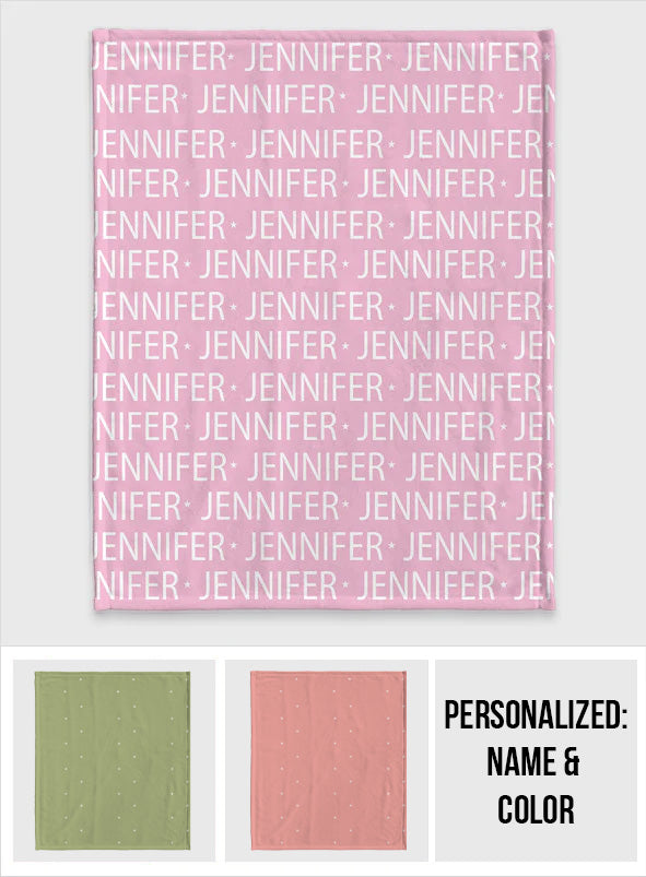 Custom Name Pattern - Personalized Aunt Blanket