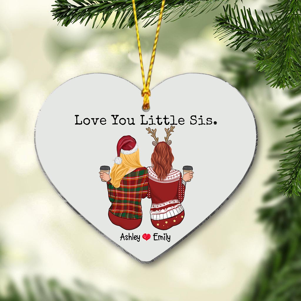 Ich liebe dich, kleine Schwester – personalisierter Schwester-Anhänger