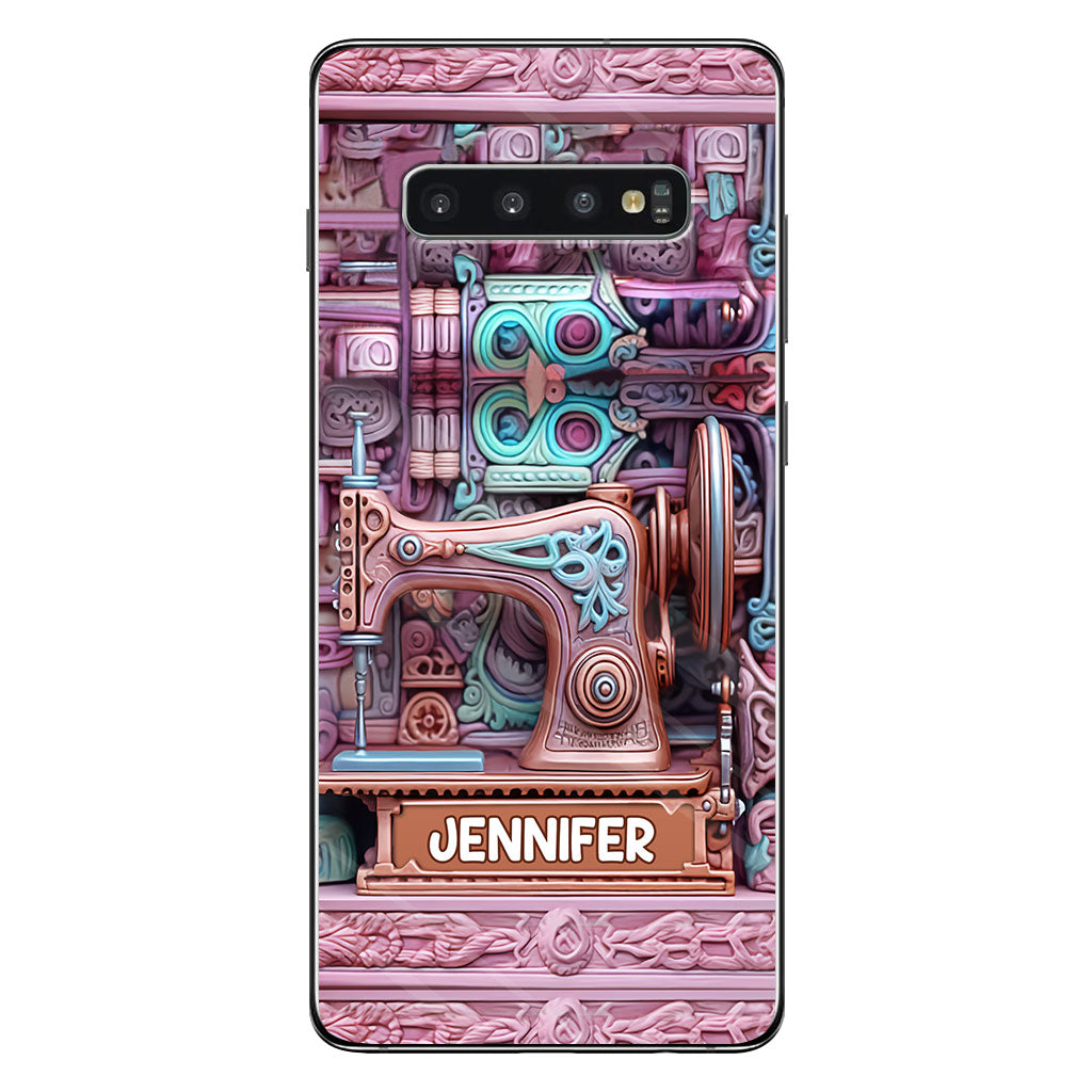 Nähbegeisterung – Personalisierte Handyhülle zum Thema Nähen