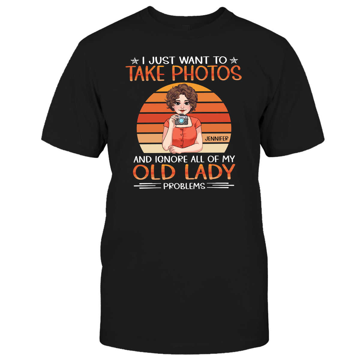 Ich will einfach nur Fotos machen – personalisiertes Fotografie-T-Shirt und Hoodie