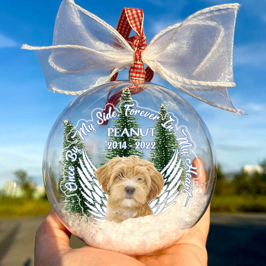 Für immer in meinem Herzen – Geschenk für Hunde- und Katzenliebhaber – Personalisierte Schneekugel