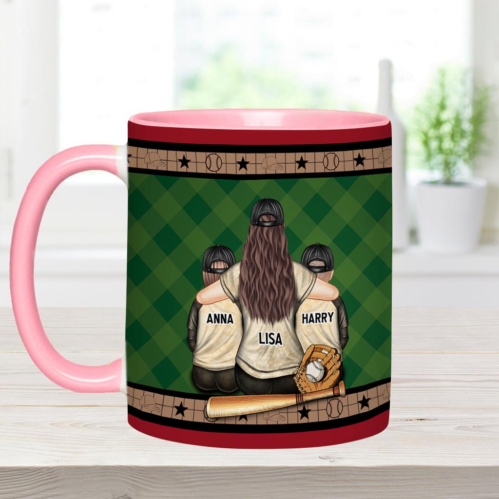 Mein Herz schlägt für dieses Spielfeld – Personalisierte Baseball-Tasse