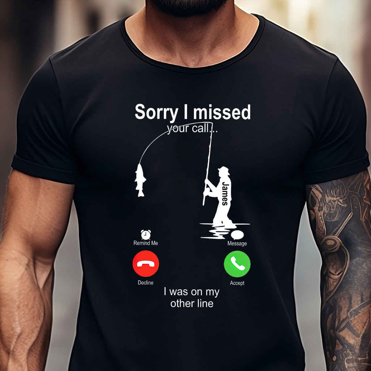 Tut mir leid, dass ich Ihren Anruf verpasst habe, ich war gerade im Gespräch – Personalisiertes Angel-T-Shirt und Hoodie