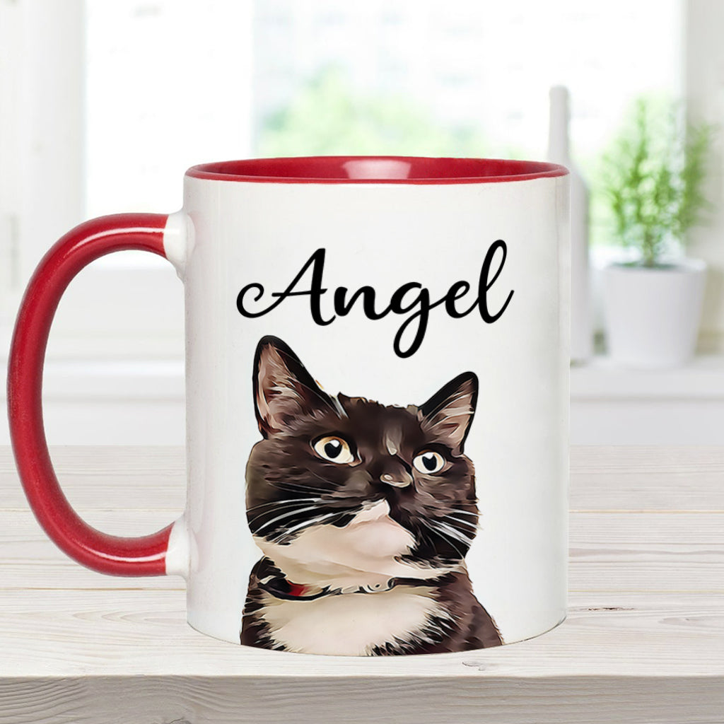 Personalisierte Tasse mit Katzenmotiv für Katzenliebhaber