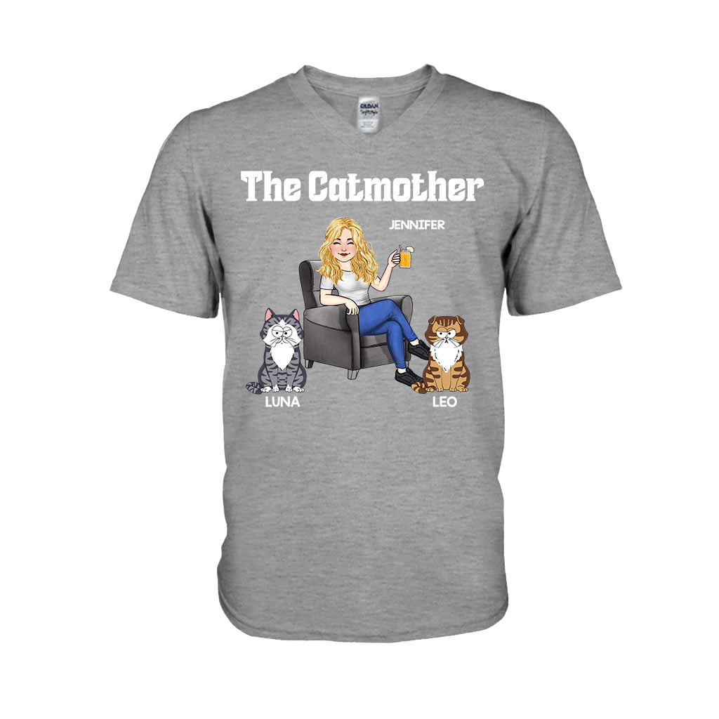 Die Katzenmutter – Personalisiertes Katzen-T-Shirt und Hoodie
