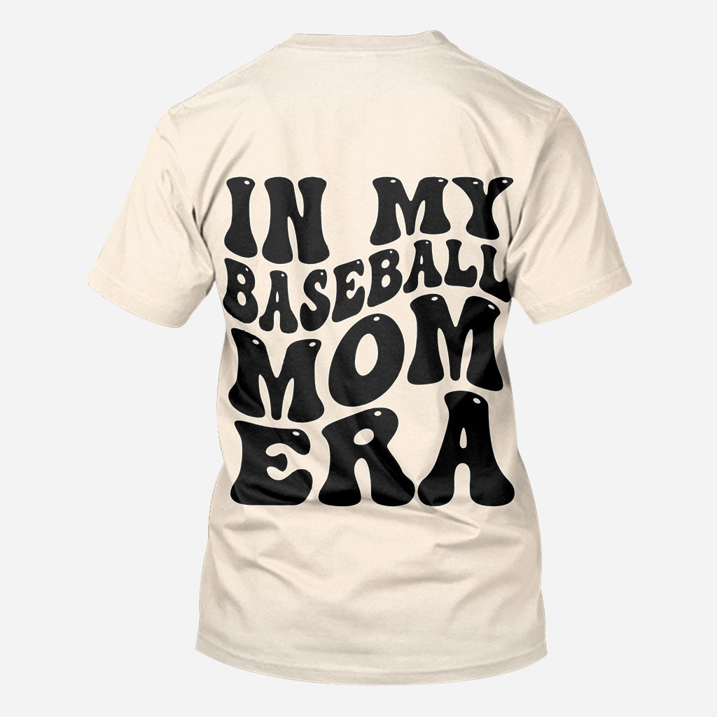 In meiner Baseball-Mama-Ära – Personalisiertes Baseball-Shirt mit Allover-Print