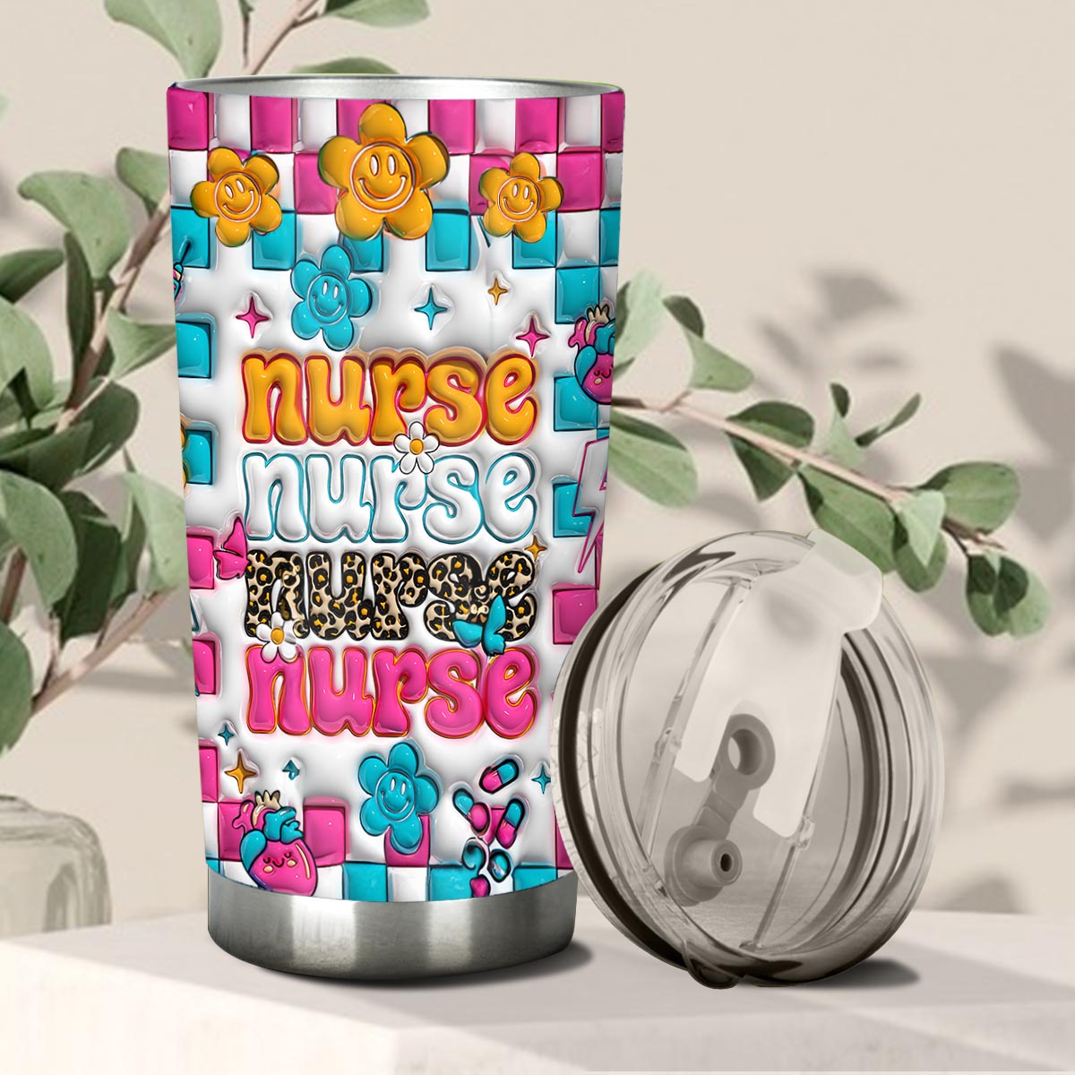 Nurse Life – Personalisierter Krankenschwester-Trinkbecher