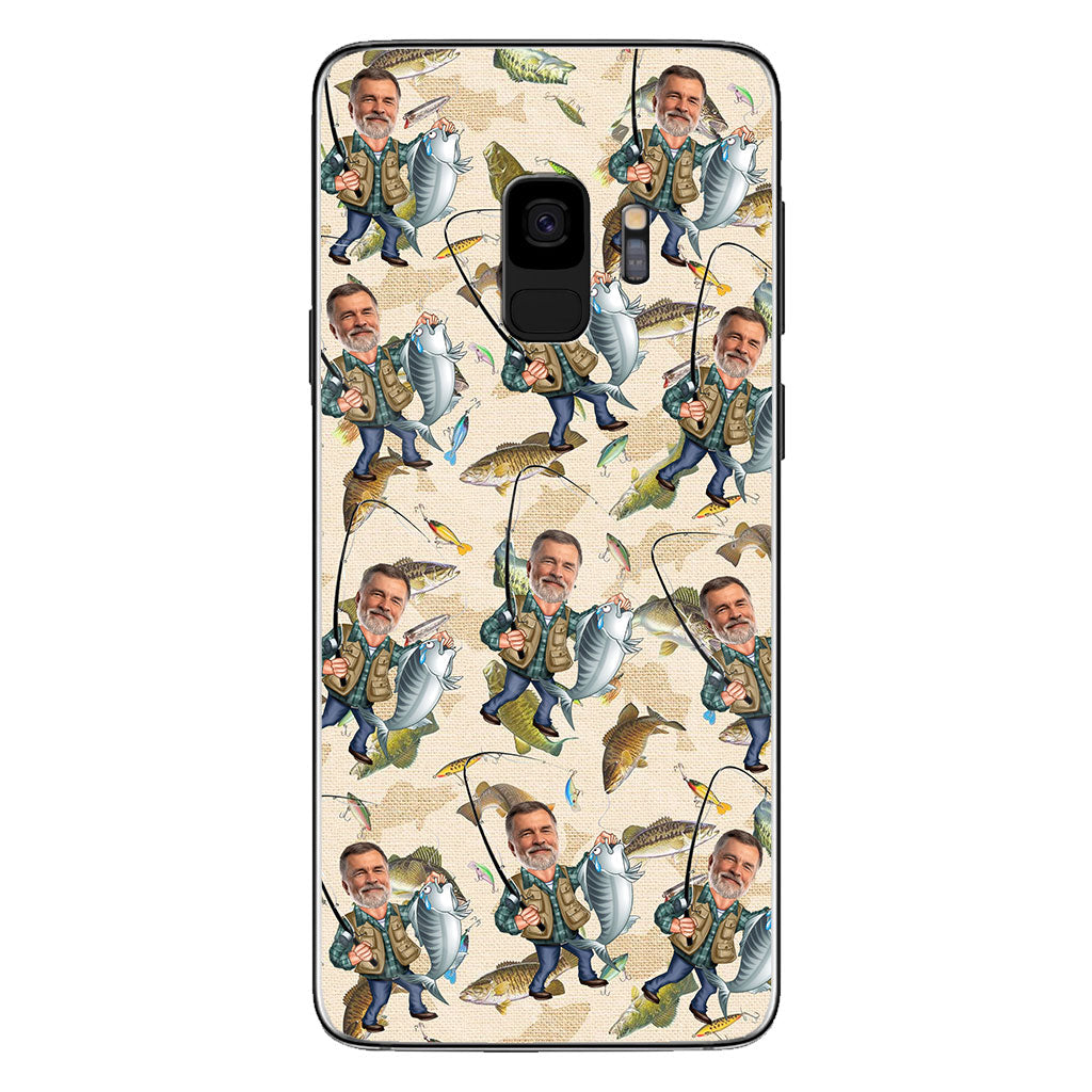 Lustiges Angelmotiv – personalisierte Handyhülle mit Foto