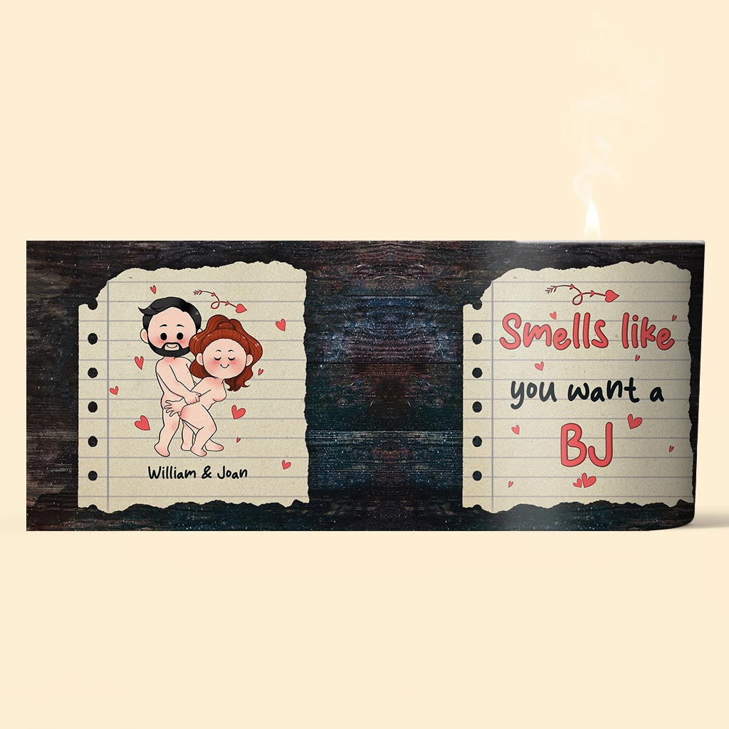 Duftet nach – Personalisierte Duftkerze für Paare mit Holzdeckel