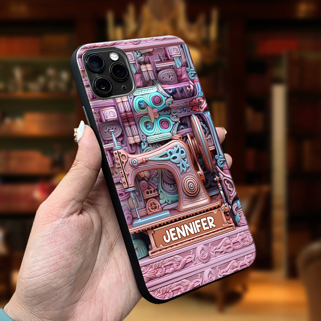 Nähbegeisterung – Personalisierte Handyhülle zum Thema Nähen