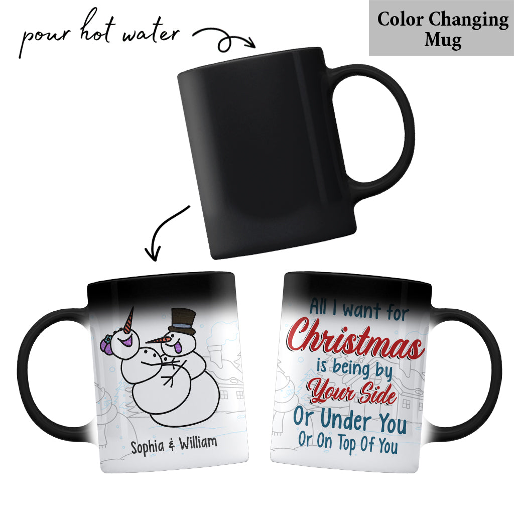 Alles, was ich mir zu Weihnachten wünsche – Personalisierte Tasse für Paare