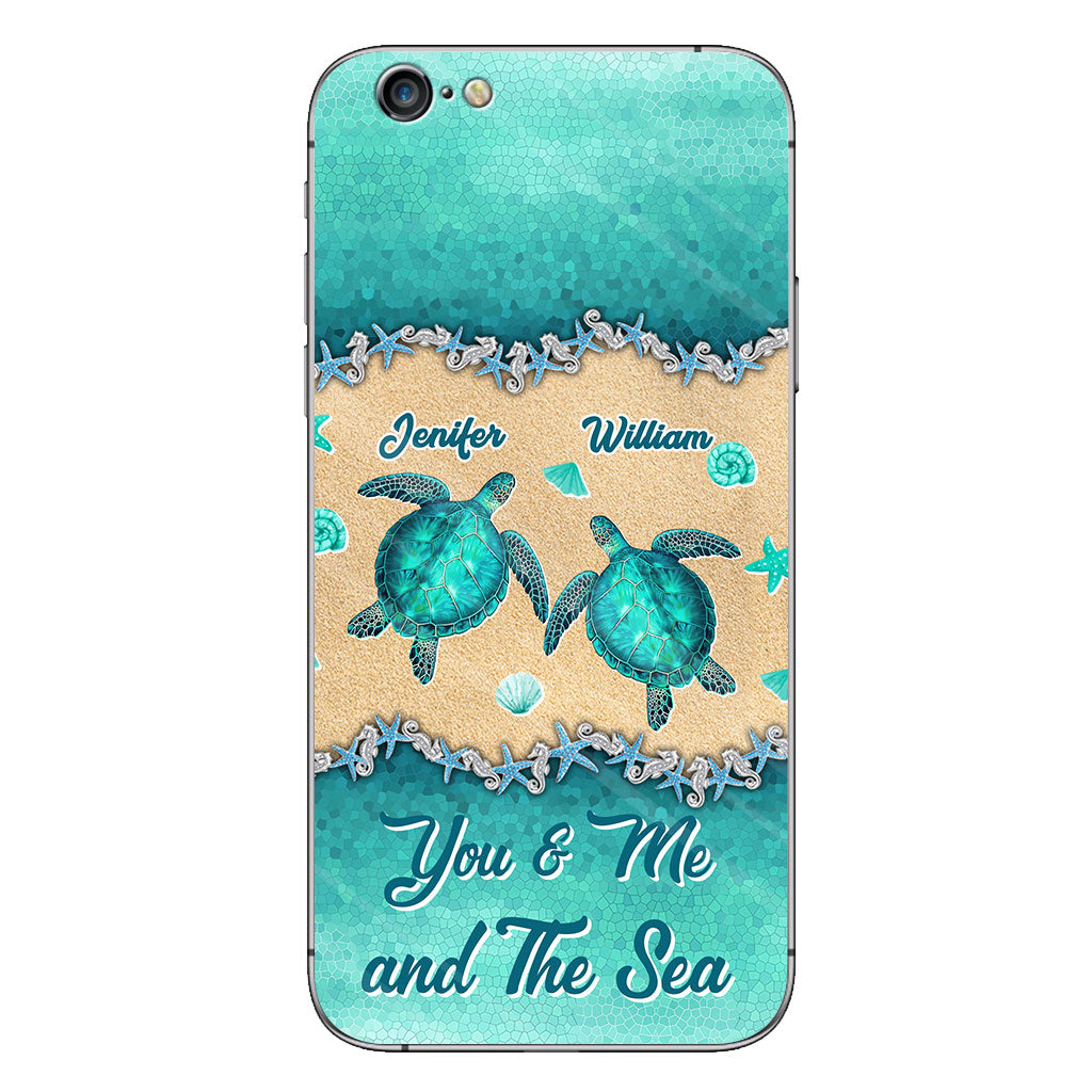 Salty Lil' Beach - Personalized Turtle Phone Case