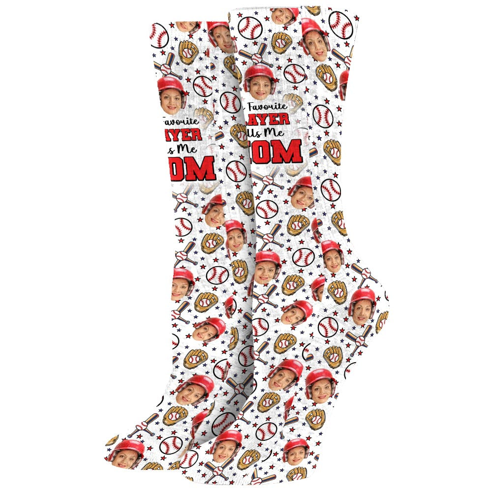 My Favorite Player - Personalized Baseball Socks