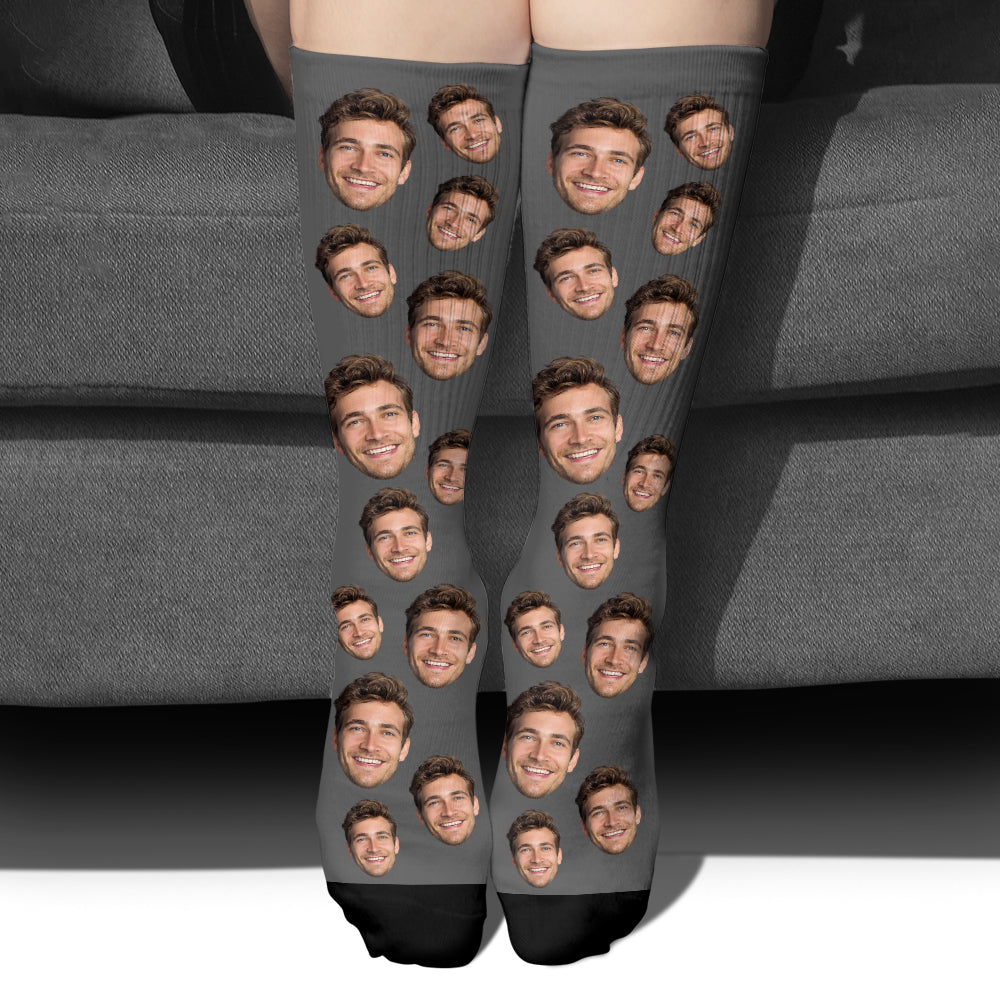 Individuell gestaltete Socken für Onkel