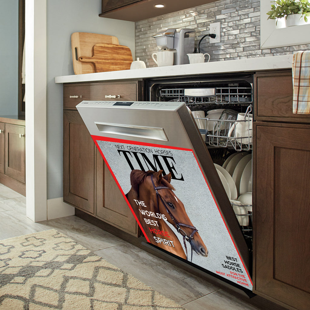 Magazine Covers - Personalized Horse Dishwasher Cover