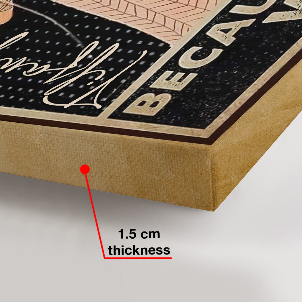 Knitting Because Murder Is Wrong - Personalized Knitting Canvas And Poster