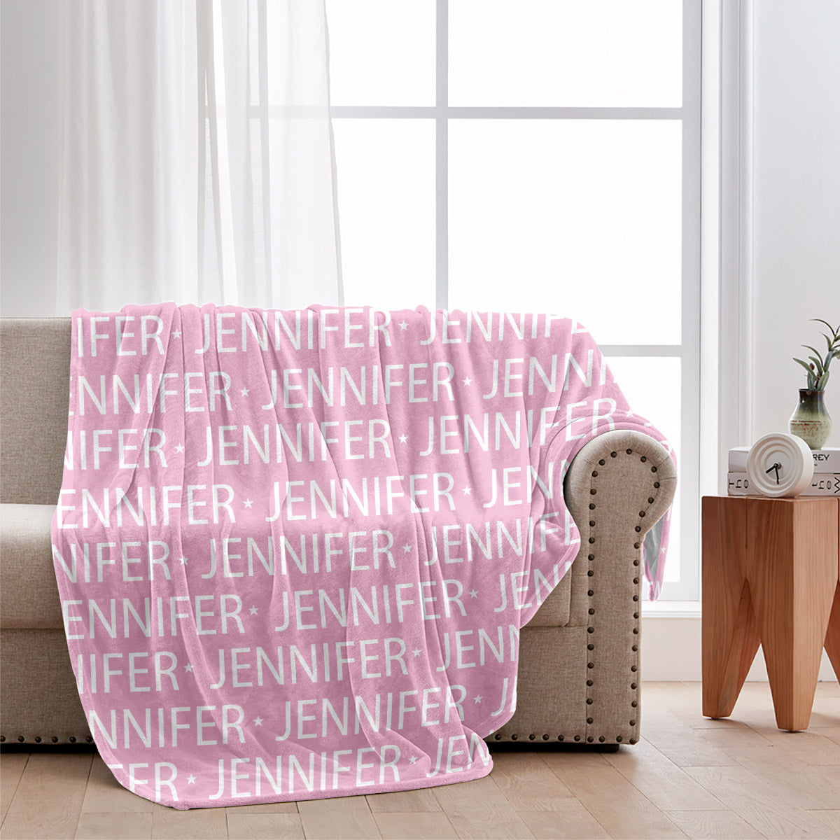 Custom Name Pattern - Personalized Sibling Blanket