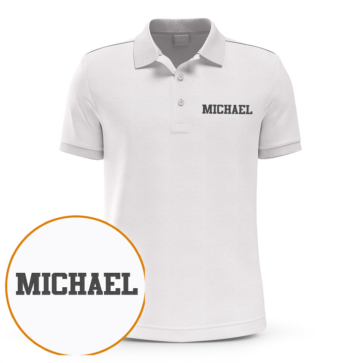 Poloshirt mit individueller Onkel-Stickerei – personalisiertes Shirt