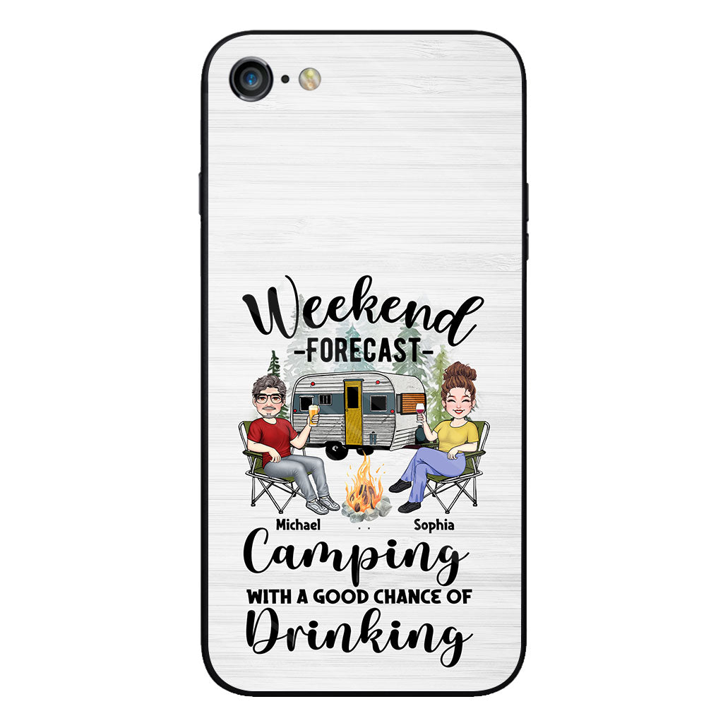 Wochenendvorhersage – Personalisierte transparente Camping-Handyhülle