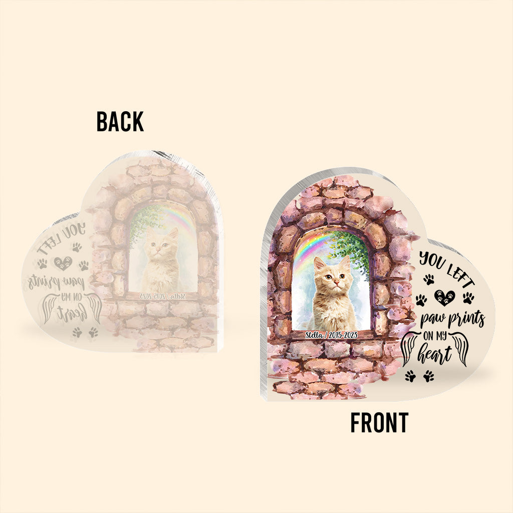 Nicht mehr an meiner Seite – Personalisierte Acrylplakette in Hundeform