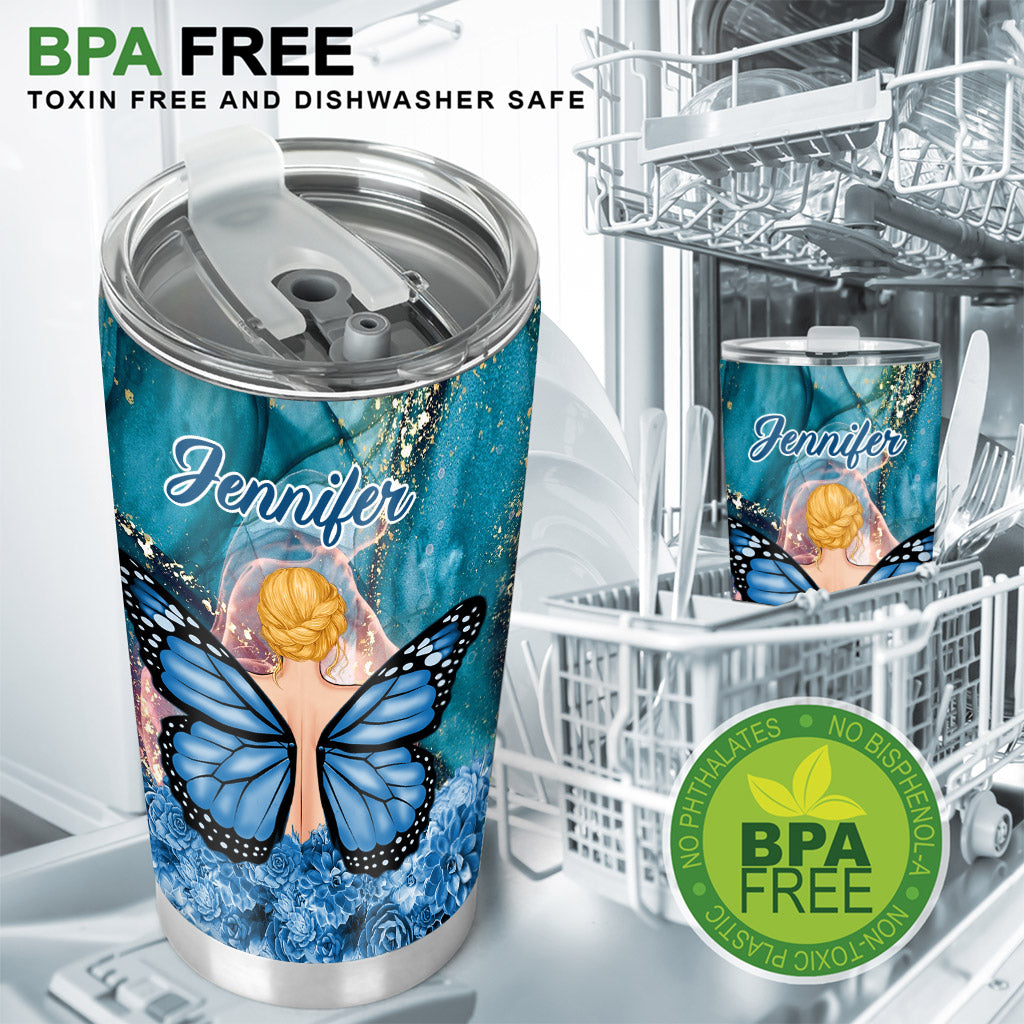 Dreamy Girl - Personalisierter Schmetterlingsbecher