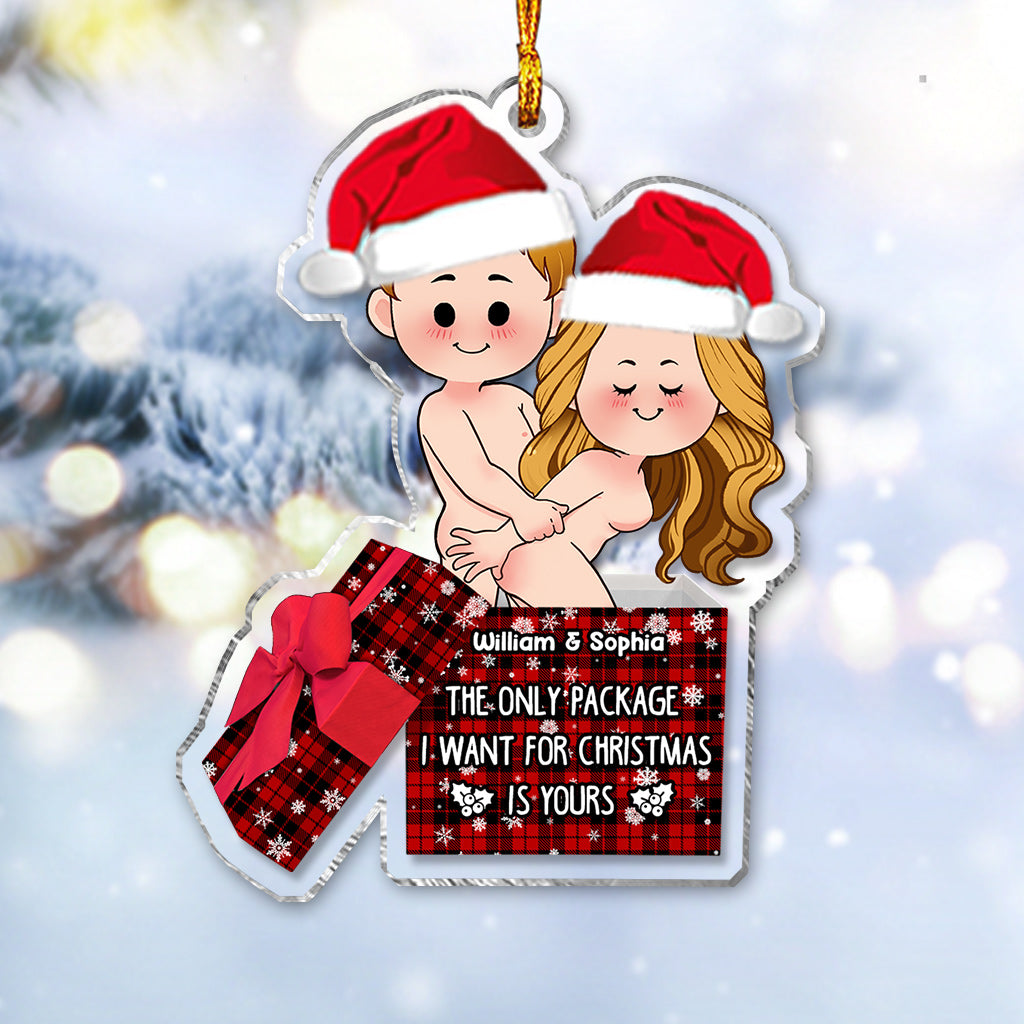 Das einzige Geschenk, das ich mir zu Weihnachten wünsche, ist deins – personalisierter Weihnachtsschmuck für Paare