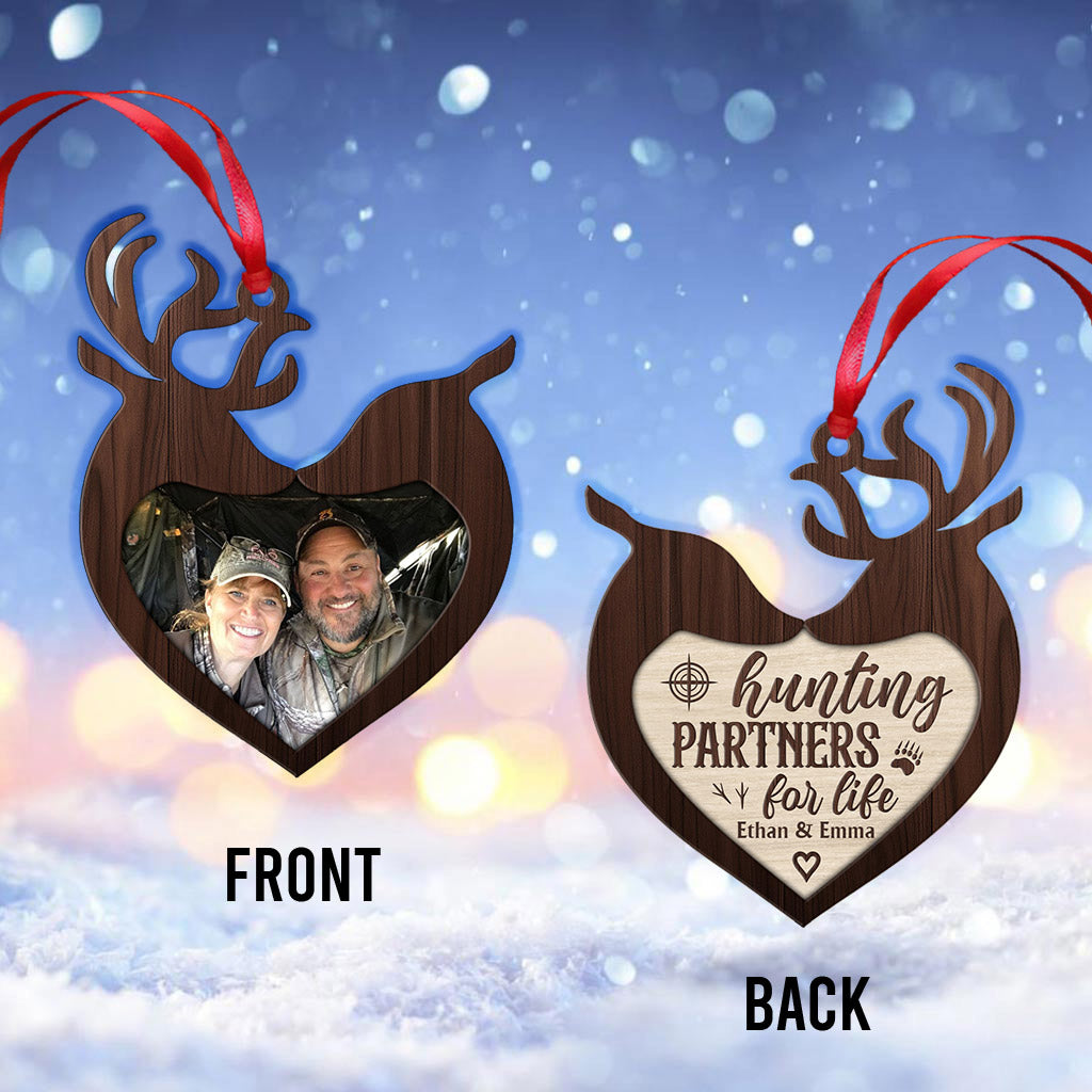 Lustiges Angel-Weihnachtsgeschenk mit Foto – Jagdgeschenk für Freundin, Freund, Ehemann, Ehefrau – Personalisierter Weihnachtsschmuck