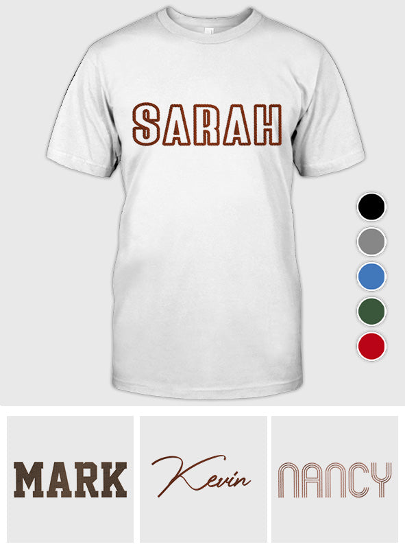 Custom Name - Personalized Daughter Embroidered T-shirt
