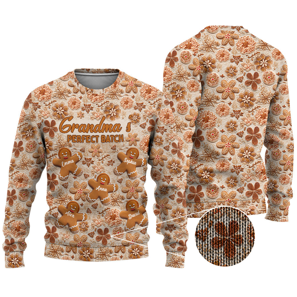 Omas perfektes Geschenk – Geschenk für Oma – Personalisierter hässlicher Pullover