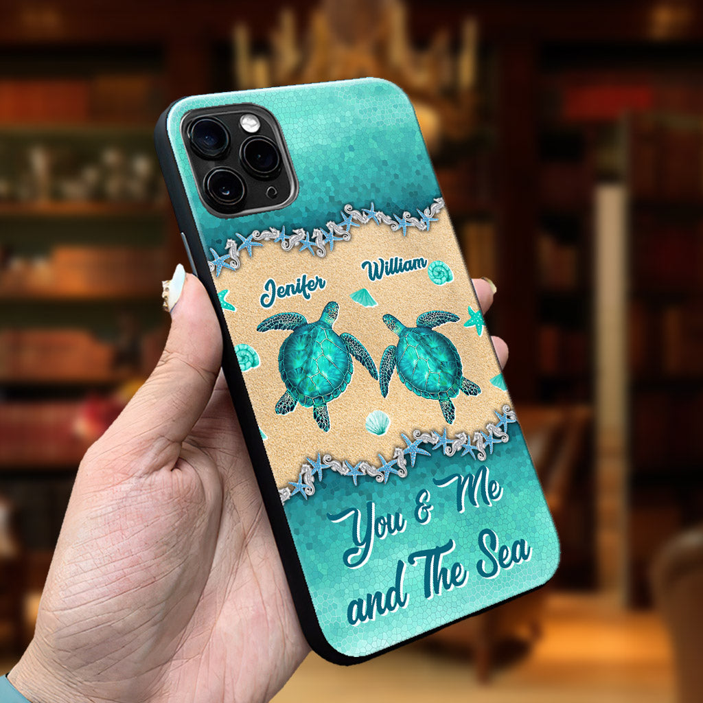 Salty Lil' Beach - Personalized Turtle Phone Case