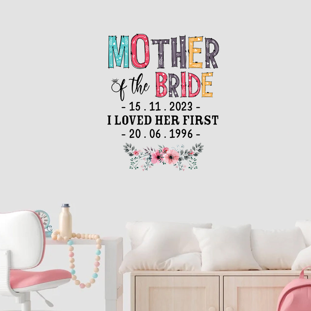 Mother Of The Bride - Personalized Mother Decal Full