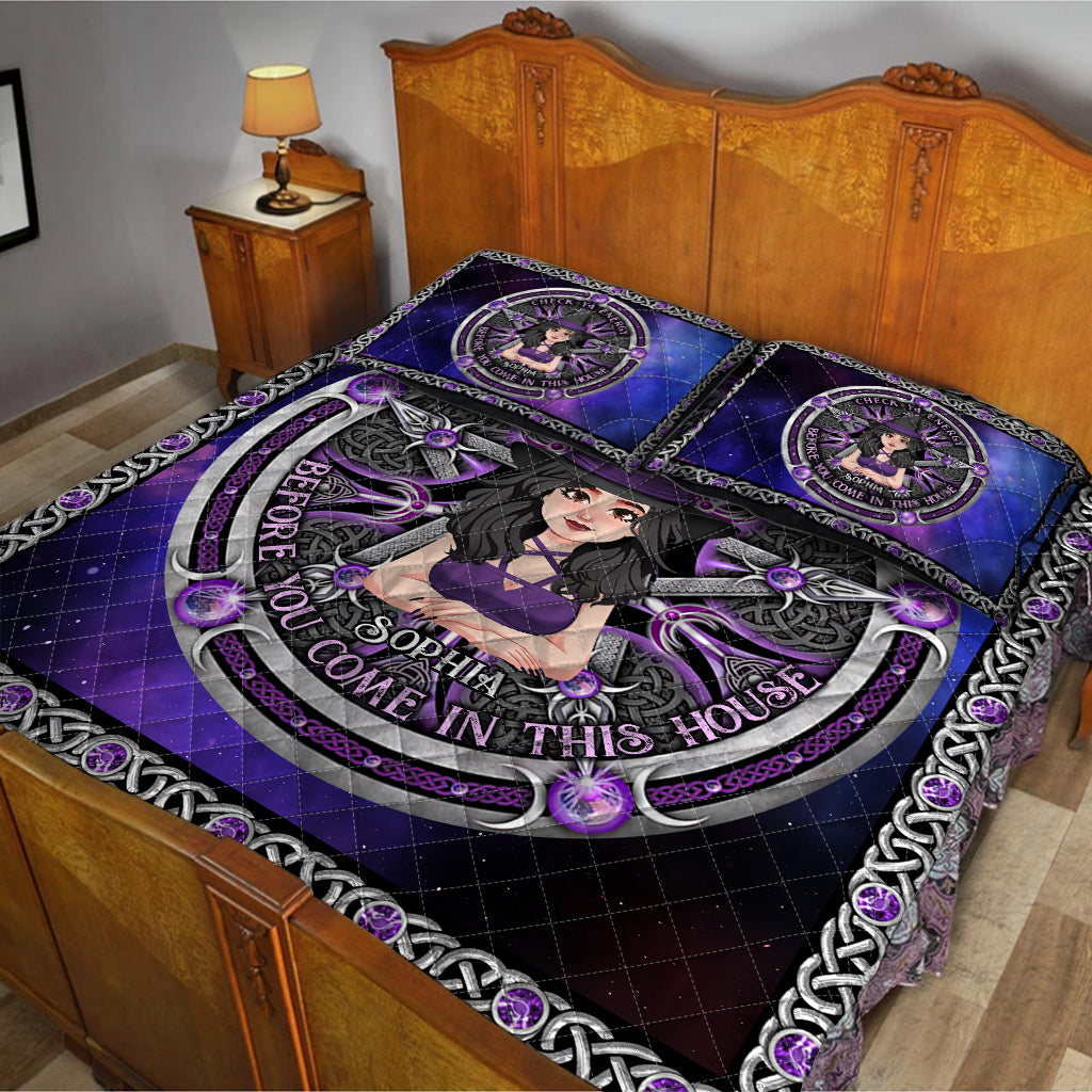 Check Ya Energy – Personalisiertes Hexen-Quilt-Set