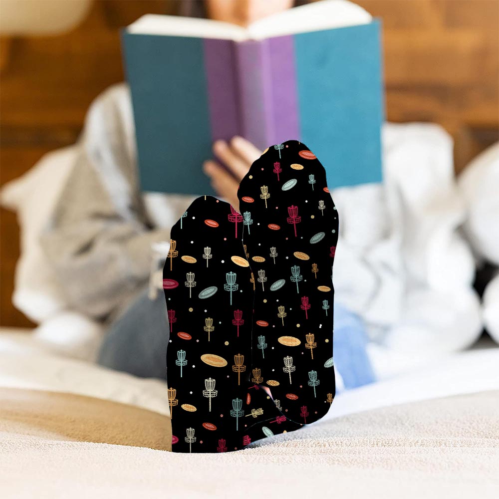 Disc Daddy – Disc-Golf-Geschenk für Papa, Oma, Opa, Mama – Personalisierte Socken