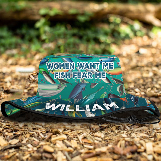 Women Want Me - Personalized Fishing Boonie Hat