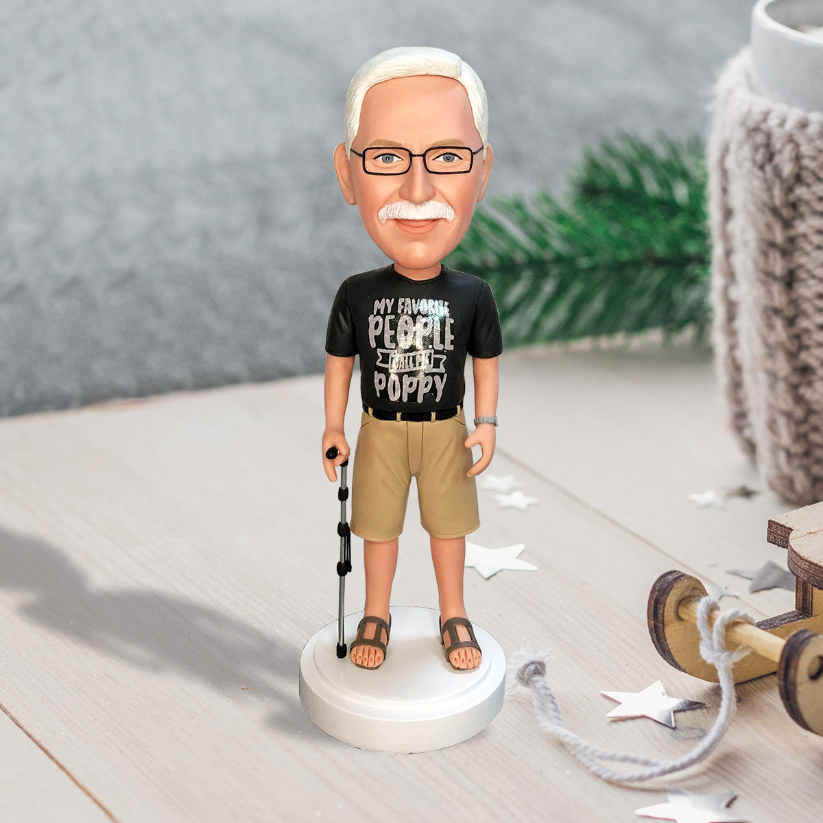 Mein Opa – Geschenk für Opa – Personalisierte Wackelkopffigur