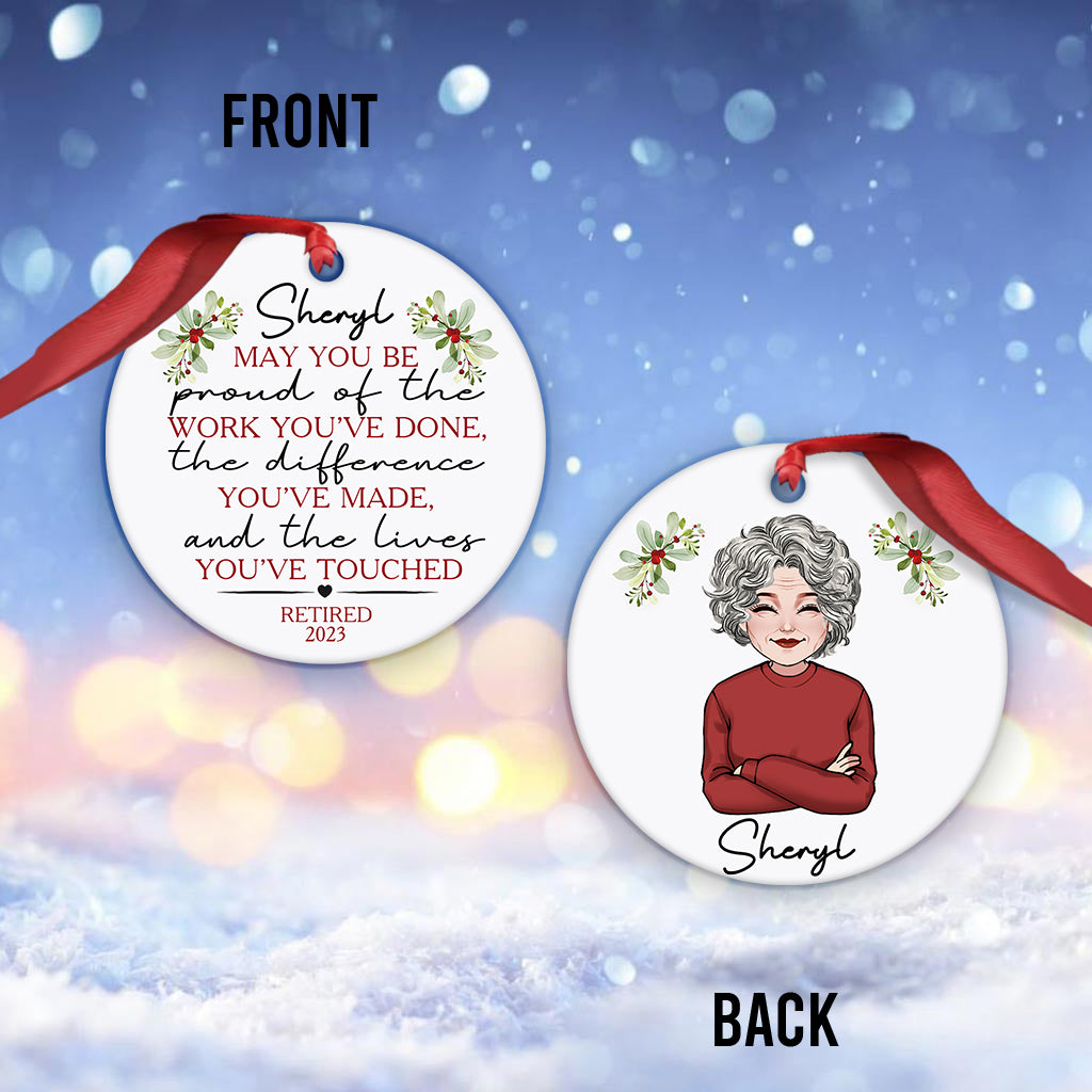 Mögen Sie stolz auf Ihr Werk sein – personalisiertes, nicht mehr erhältliches Ornament