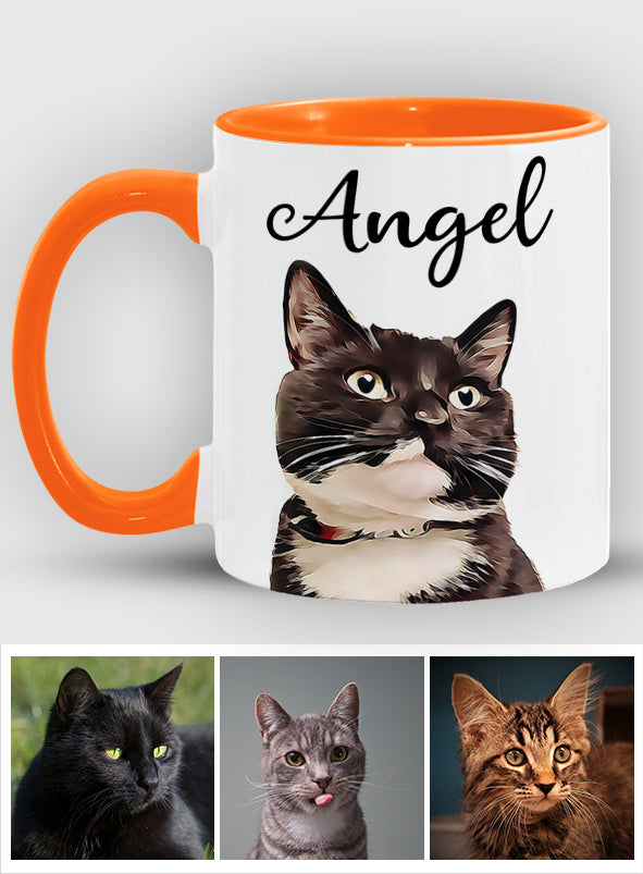 Personalisierte Tasse mit Katzenmotiv für Katzenliebhaber