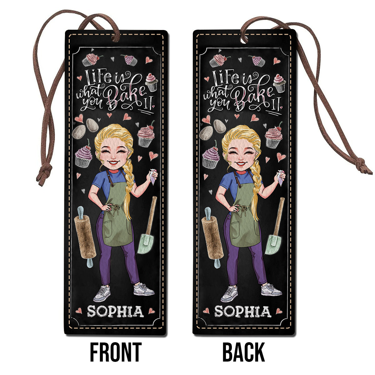 Das Leben ist, was du daraus backst – Personalisierte Lesezeichen aus Leder