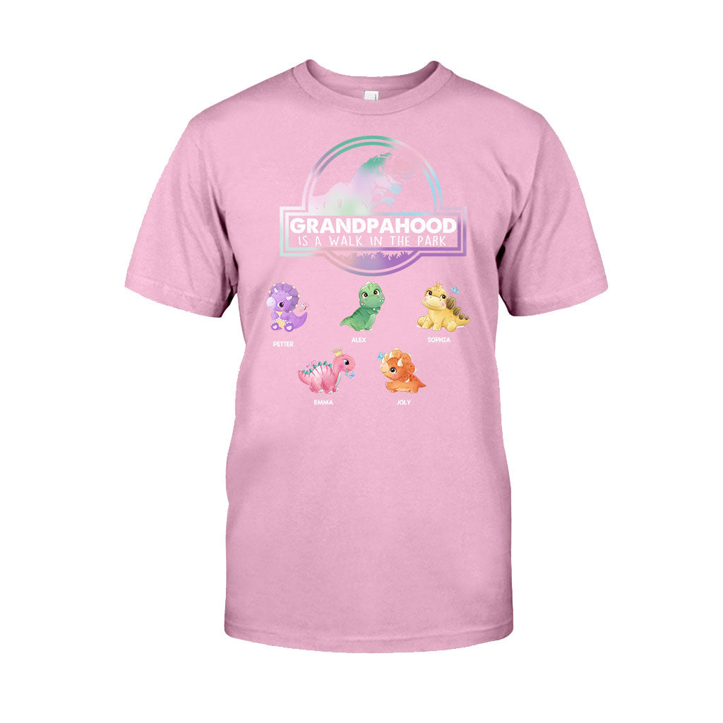 Vaterschaft ist ein Spaziergang – Geschenk für Papa, Opa – Personalisiertes T-Shirt und Hoodie