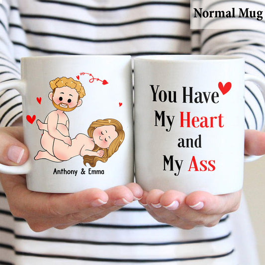 Ich will nur, dass du glücklich bist – Geschenkidee für Paare (Ehemann, Ehefrau, Freund, Freundin) – Personalisierte Tasse