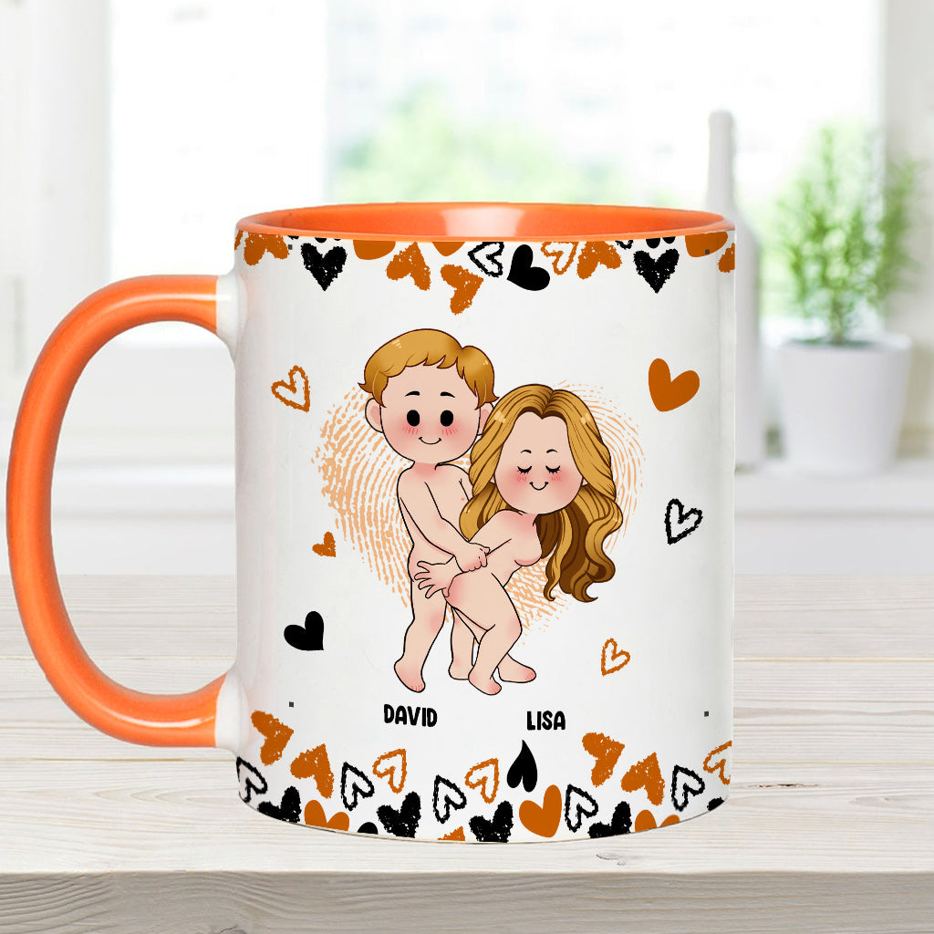 Hübsches Paar – personalisierte Tasse mit Pärchenmotiv