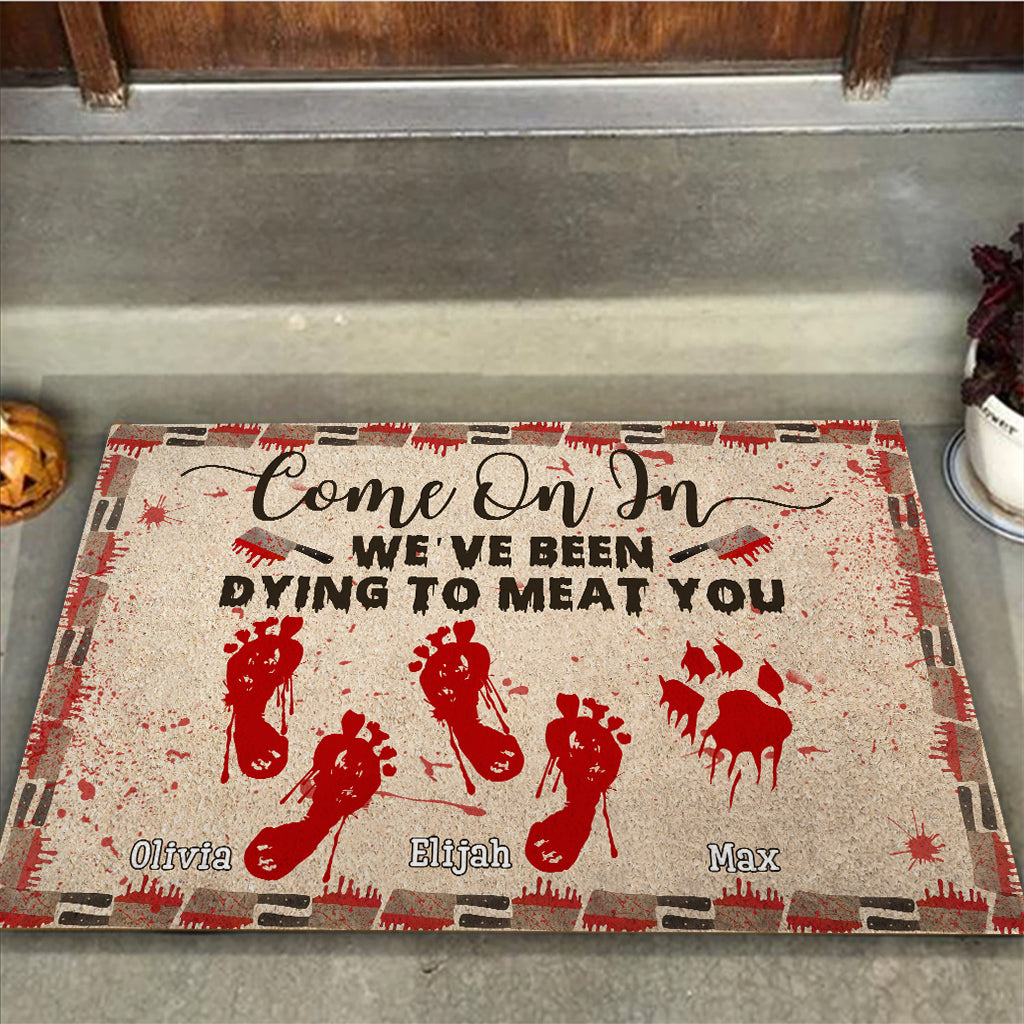 Hereinspaziert – Personalisierte Familien-Fußmatte