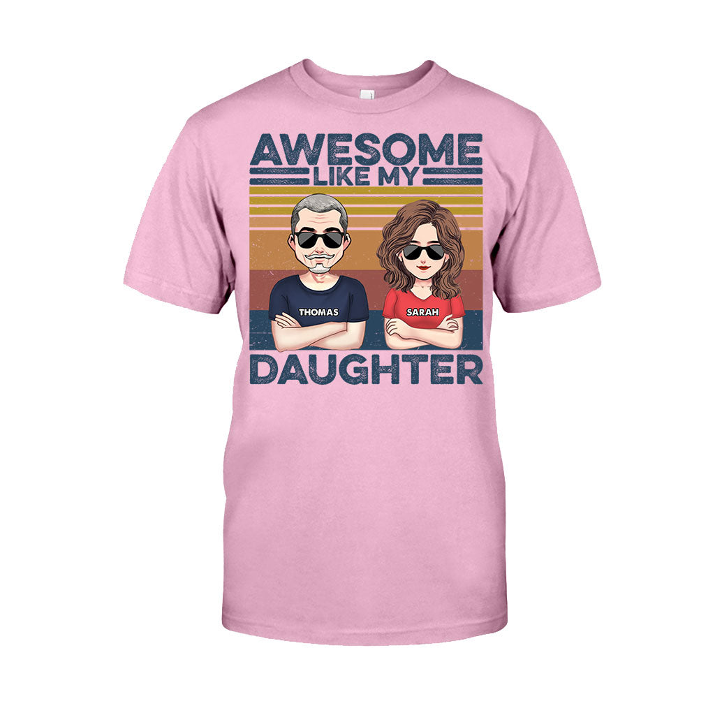 Wie der Vater, so der Sohn – Geschenk für Papa – Personalisiertes T-Shirt und Hoodie