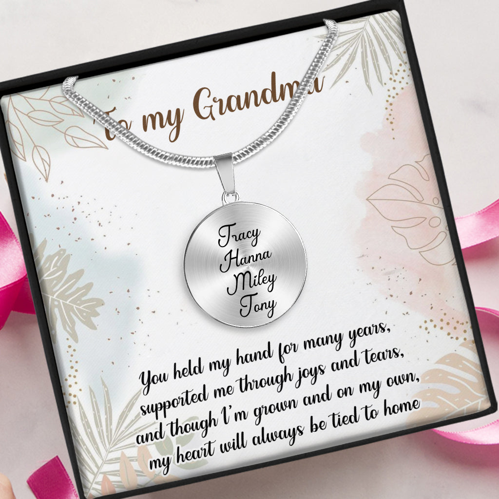 Geburtstagsblume – Geschenk für Mama, Ehefrau, Freundin, Oma – Personalisierte runde Anhängerkette