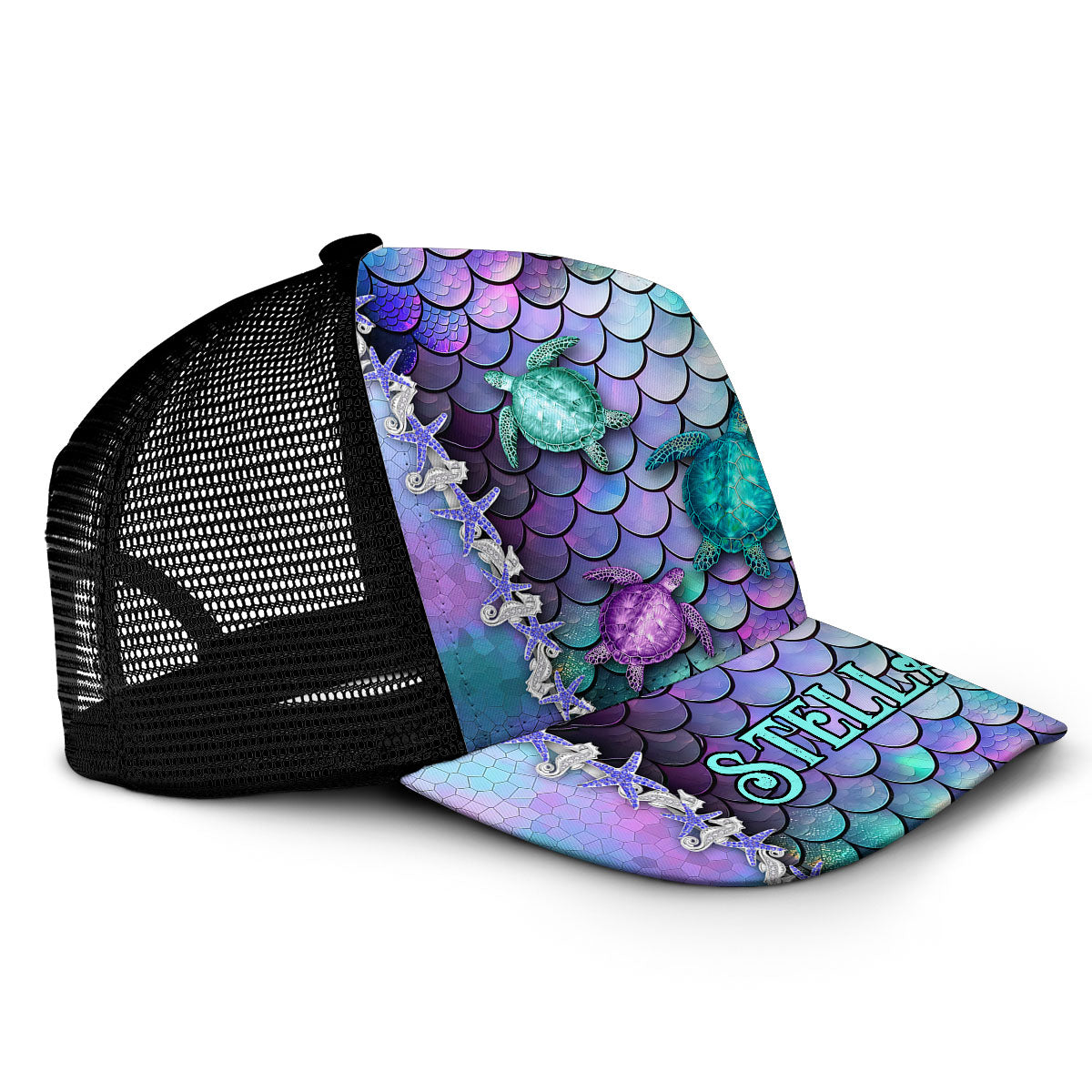 Legend Of The Blue Ocean - Personalized Turtle Trucker Hat