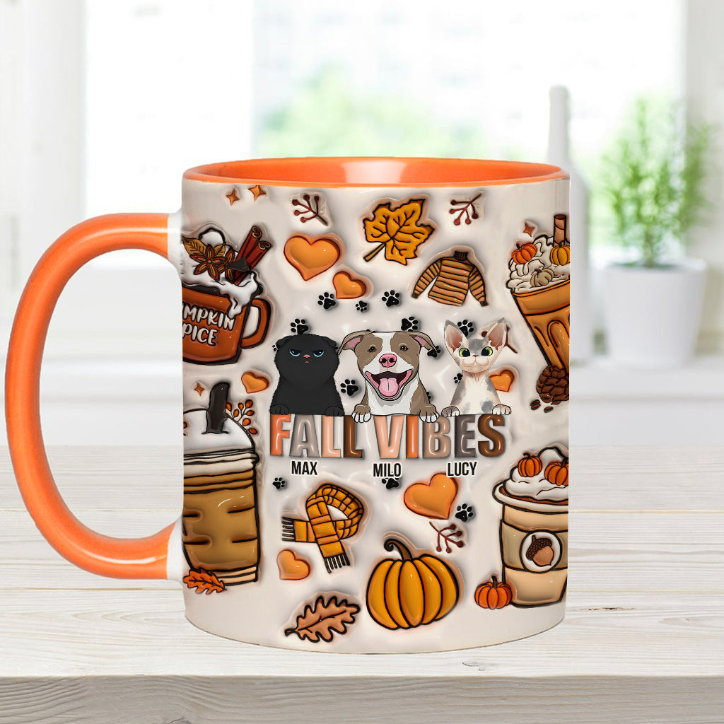 Herbststimmung – Geschenk für Hundeliebhaber – Personalisierte Tasse